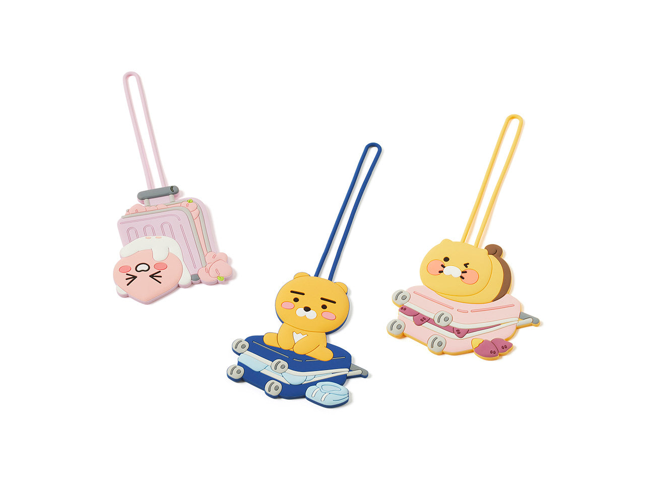 KAKAO FRIENDS Ryan Travel Luggage Tag Silicone Cute Official