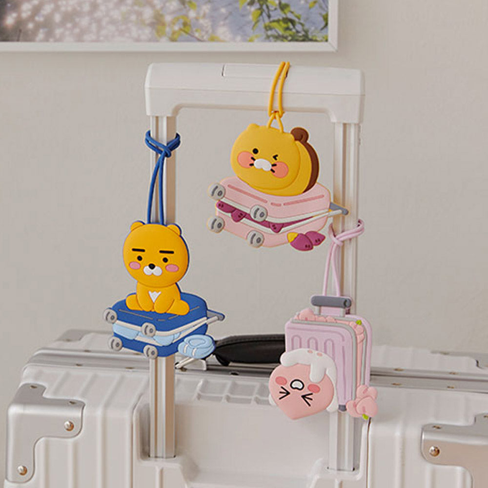 KAKAO FRIENDS Ryan Travel Luggage Tag Silicone Cute Official
