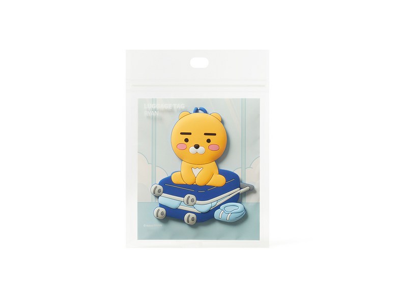 KAKAO FRIENDS Ryan Travel Luggage Tag Silicone Cute Official