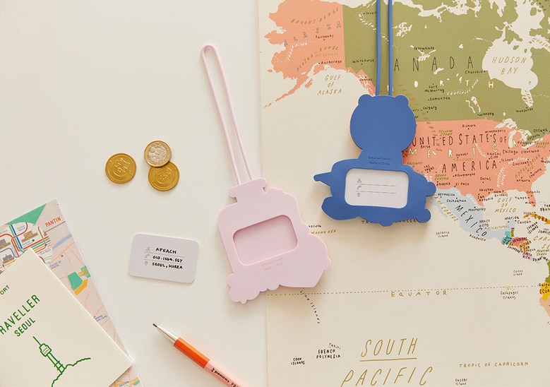 KAKAO FRIENDS Ryan Travel Luggage Tag Silicone Cute Official