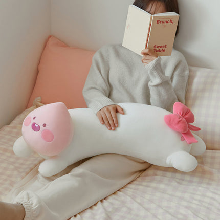 KAKAO FRIENDS Ribbon Curve Body Pillow Plush Ryan Apeach Choonsik