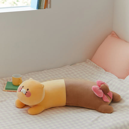 KAKAO FRIENDS Ribbon Curve Body Pillow Plush Ryan Apeach Choonsik