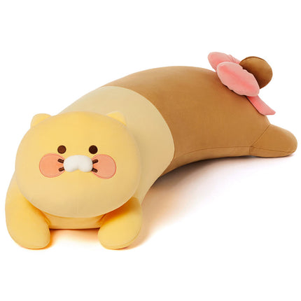 KAKAO FRIENDS Ribbon Curve Body Pillow Plush Ryan Apeach Choonsik