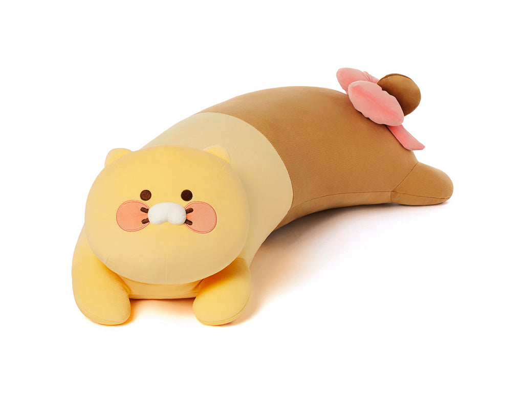 KAKAO FRIENDS Ribbon Curve Body Pillow Plush Ryan Apeach Choonsik