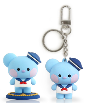 Stan N37 Exclusive - BT21 Marine Series: 2 Inch Figure & Keychain Collector's Set
