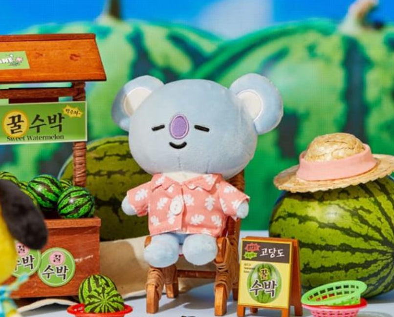 BT21 Official Summer Rain Watermelon Themed Keyring