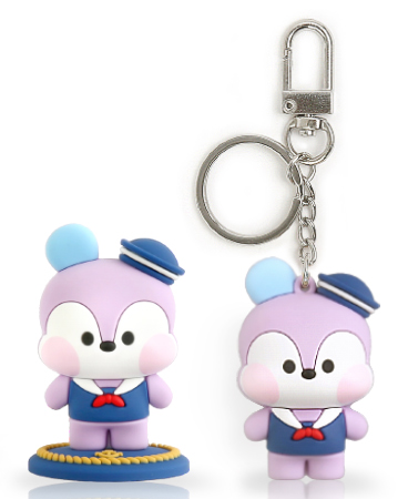 Stan N37 Exclusive - BT21 Marine Series: 2 Inch Figure & Keychain Collector's Set