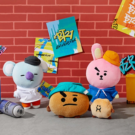 BT21 RJ, KOYA, MANG Plush on the street themed 11 Inch