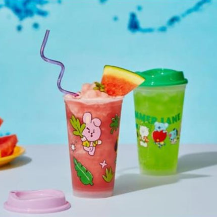 BT21 Summer Rain Reusable Cup Set (3 Cups, 473ml)