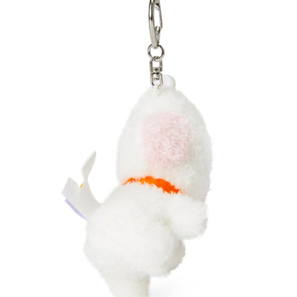 BT21 RJ Official Merchandise Baby RJ Plush Gift Set – Christmas Ornament + Keychain + JIN Photocard Included