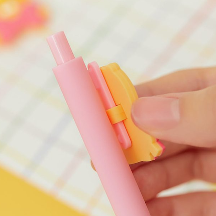 KAKAO FRIENDS Ryan & Choonsik Ribbon Charm Gel Pen Gift
