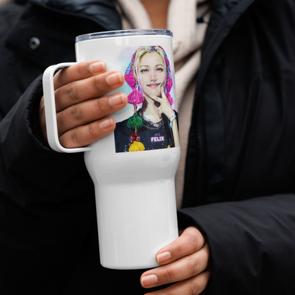 Stray Kids Felix Inspired Travel Mug with a Handle – SKZ Mexico Tour Vibe | 25oz & 40oz