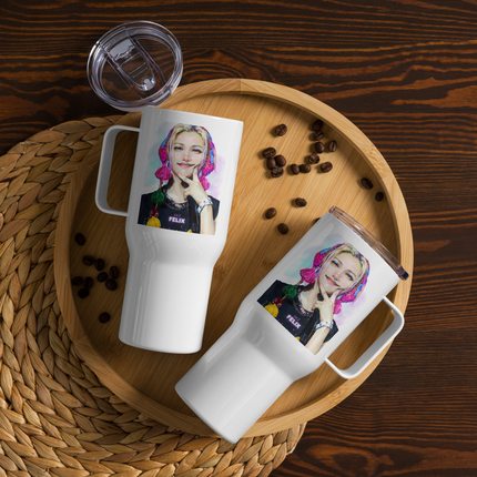 Stray Kids Felix Inspired Travel Mug with a Handle – SKZ Mexico Tour Vibe | 25oz & 40oz