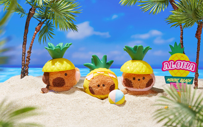 BT21 Minini Summer Standing Plush  5 Inch