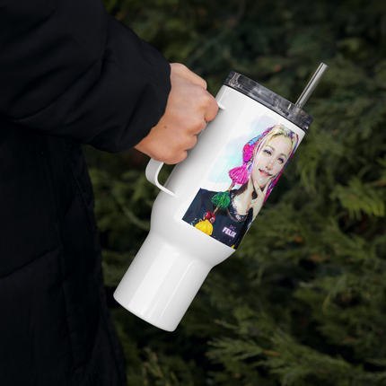 Stray Kids Felix Inspired Travel Mug with a Handle – SKZ Mexico Tour Vibe | 25oz & 40oz