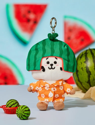 BT21 Official Summer Rain Watermelon Themed Keyring