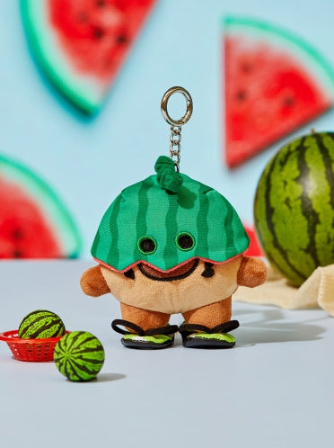 BT21 Official Summer Rain Watermelon Themed Keyring