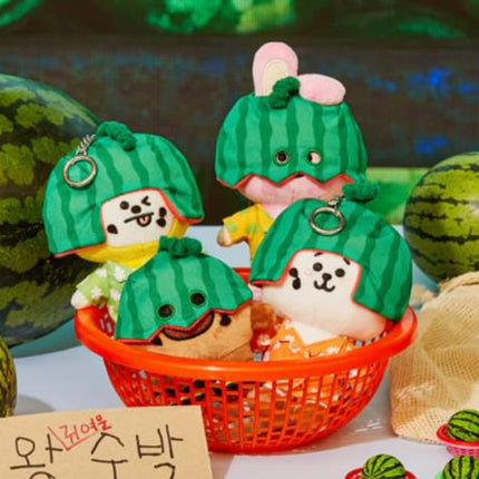 BT21 Official Summer Rain Watermelon Themed Keyring