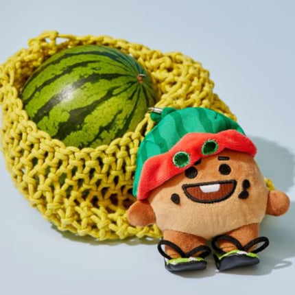BT21 Official Summer Rain Watermelon Themed Keyring