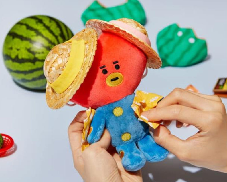 BT21 Official Summer Rain Watermelon Themed Keyring