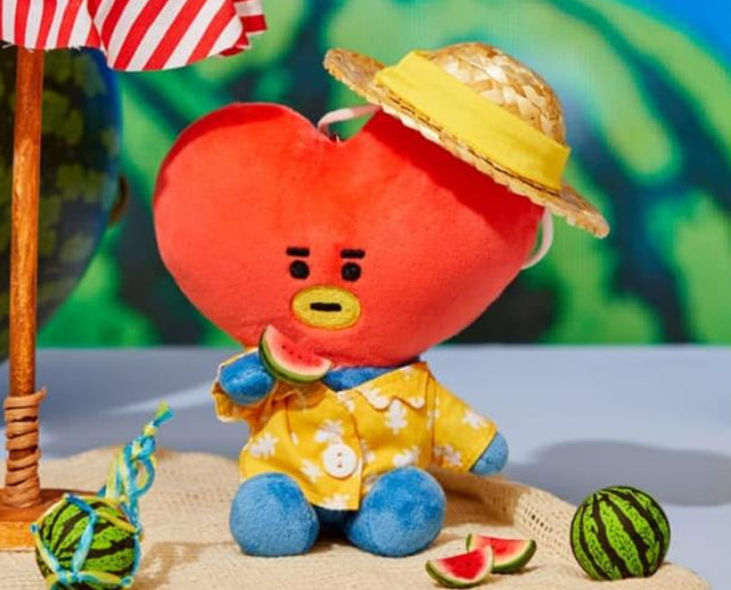 BT21 Official Summer Rain Watermelon Themed Keyring